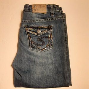 Silver Jeans Girls Triple 5 Ali 1220 Capri Jeans Size 16